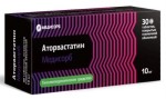 Аторвастатин Медисорб, таблетки покрытые пленочной оболочкой 10 мг 30 шт